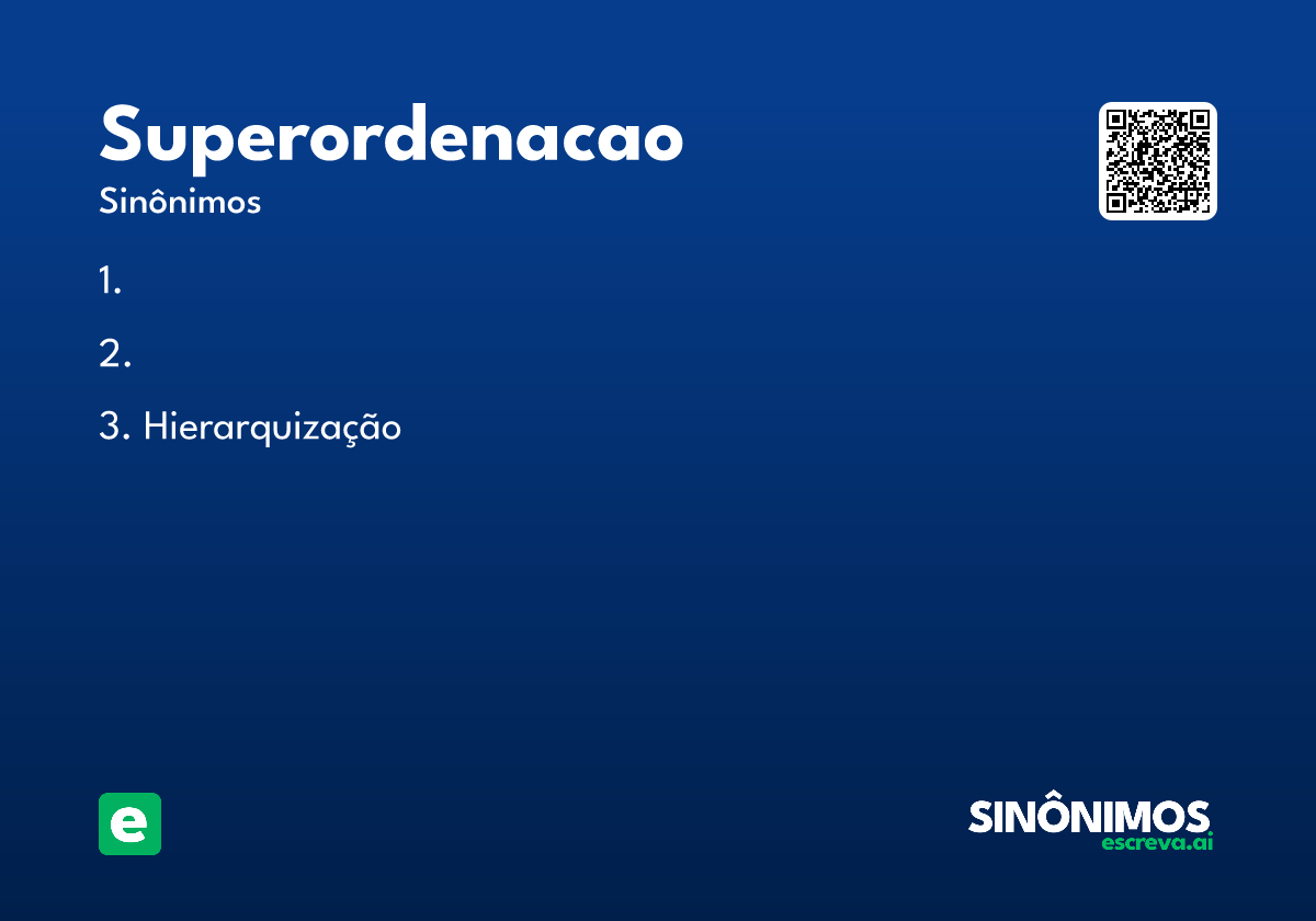 superordenacao
