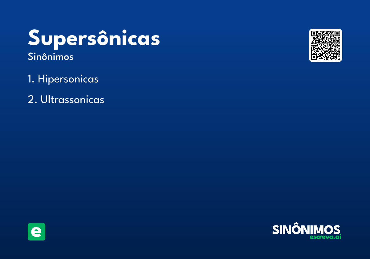 supersônicas