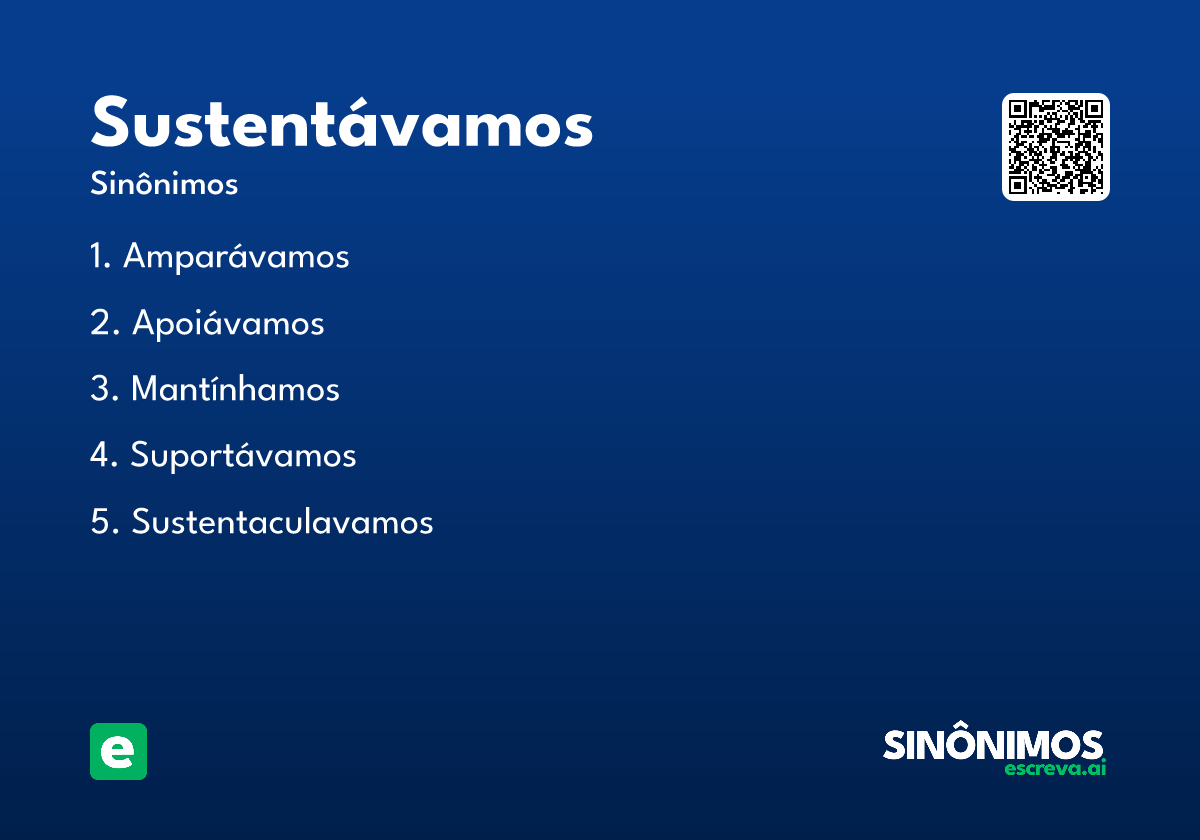 sustentávamos