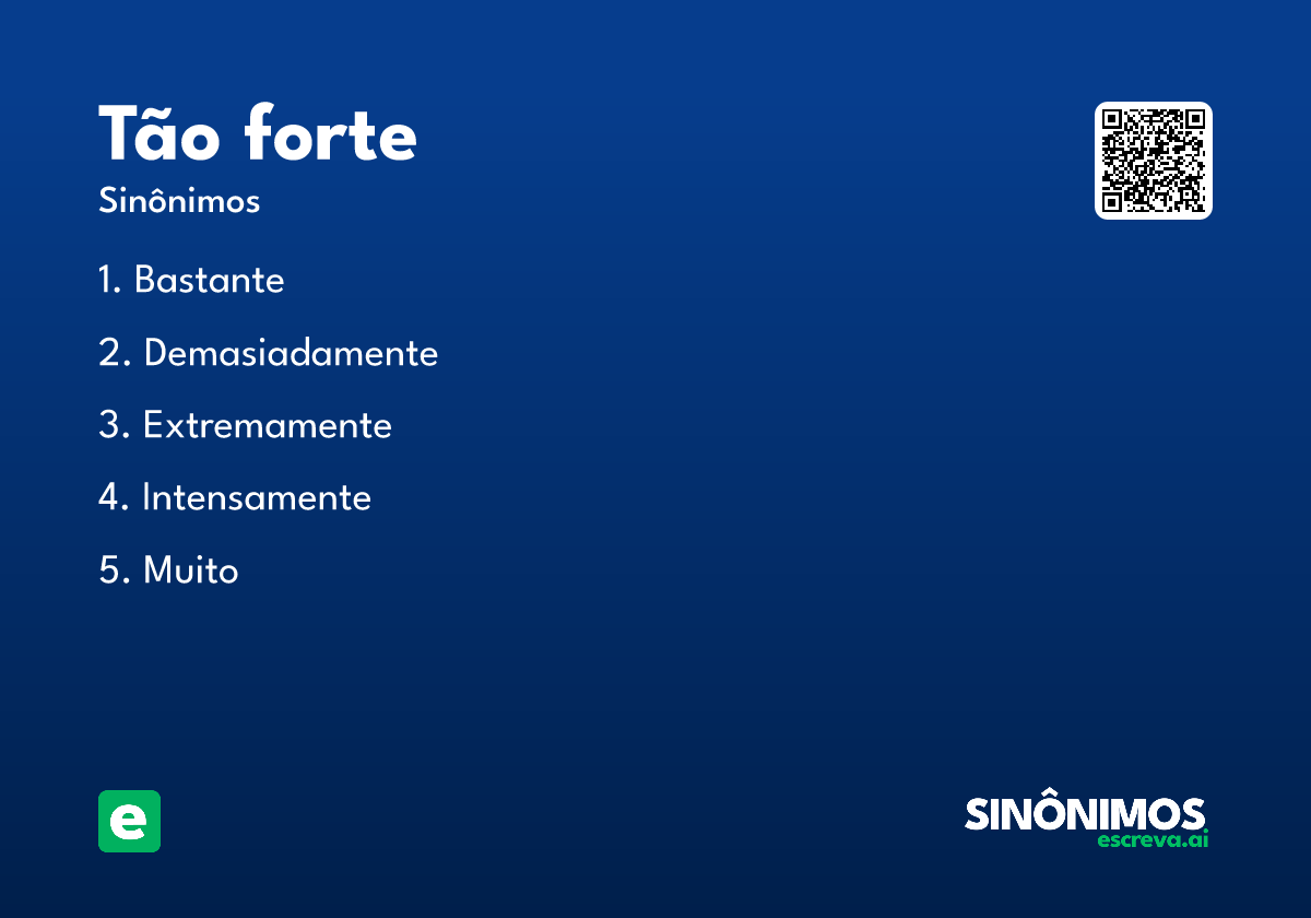 tão forte