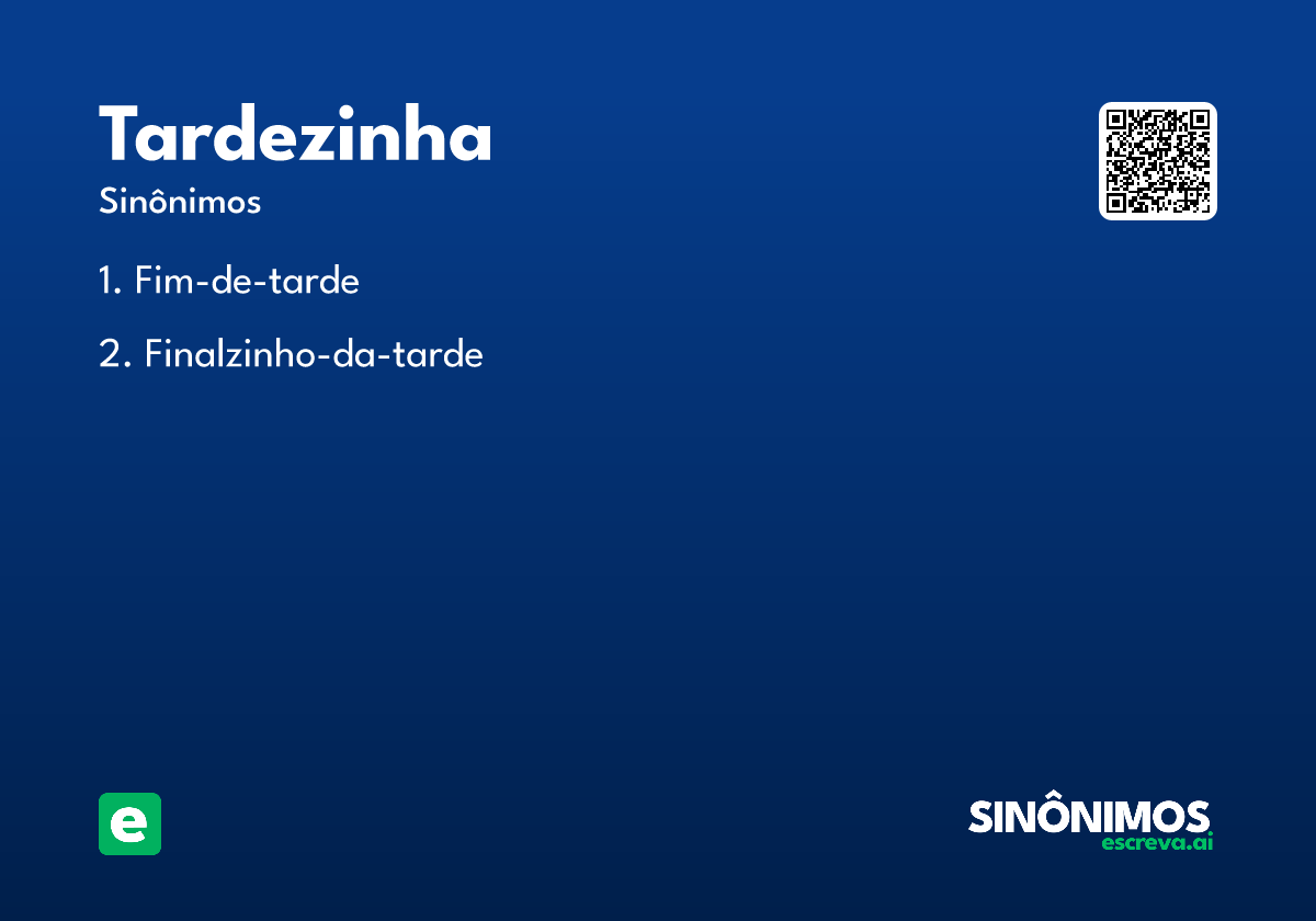tardezinha