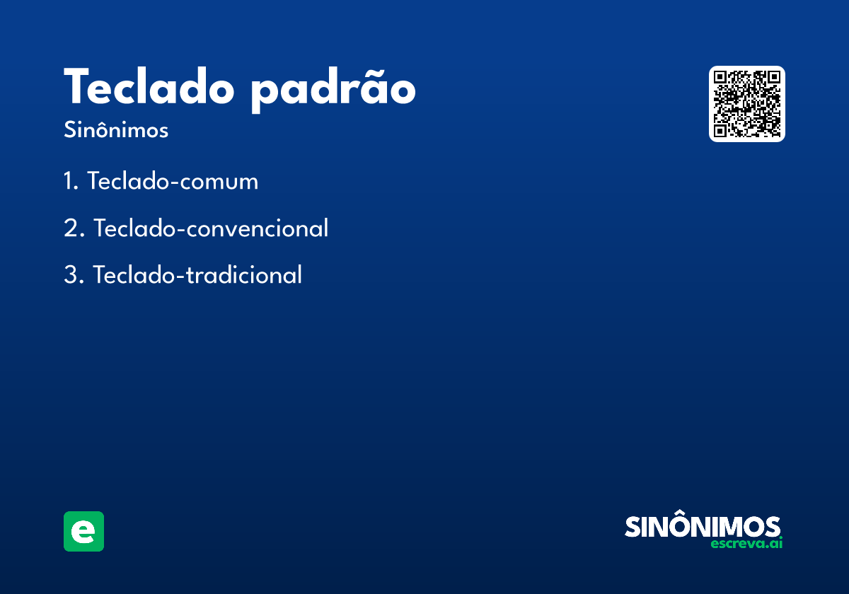 teclado padrão