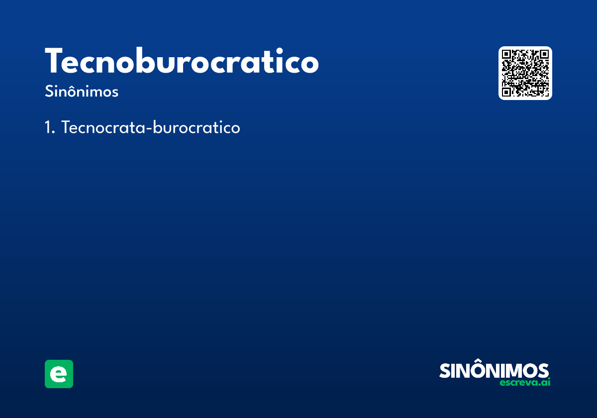 tecnoburocratico