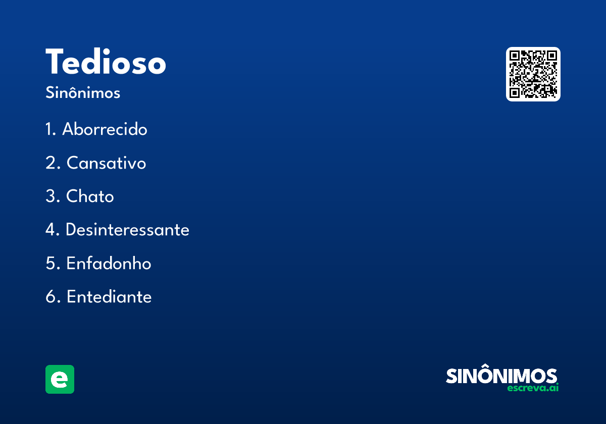 tedioso