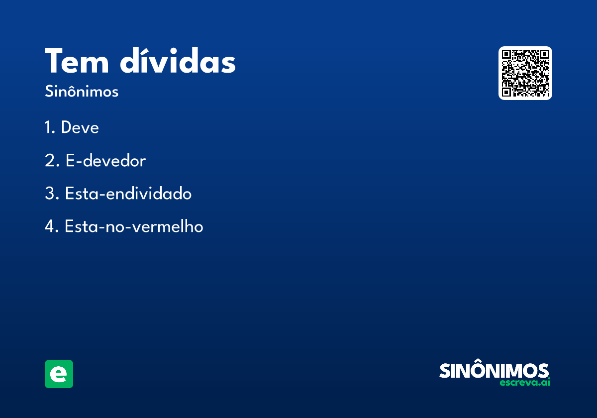 tem dívidas