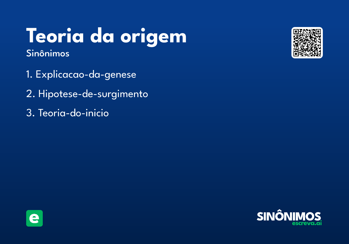 teoria da origem