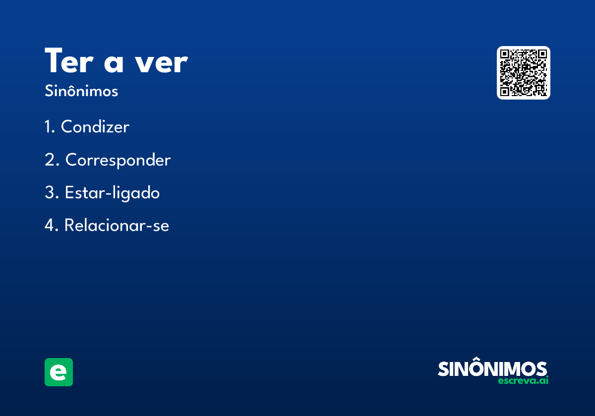 ter a ver