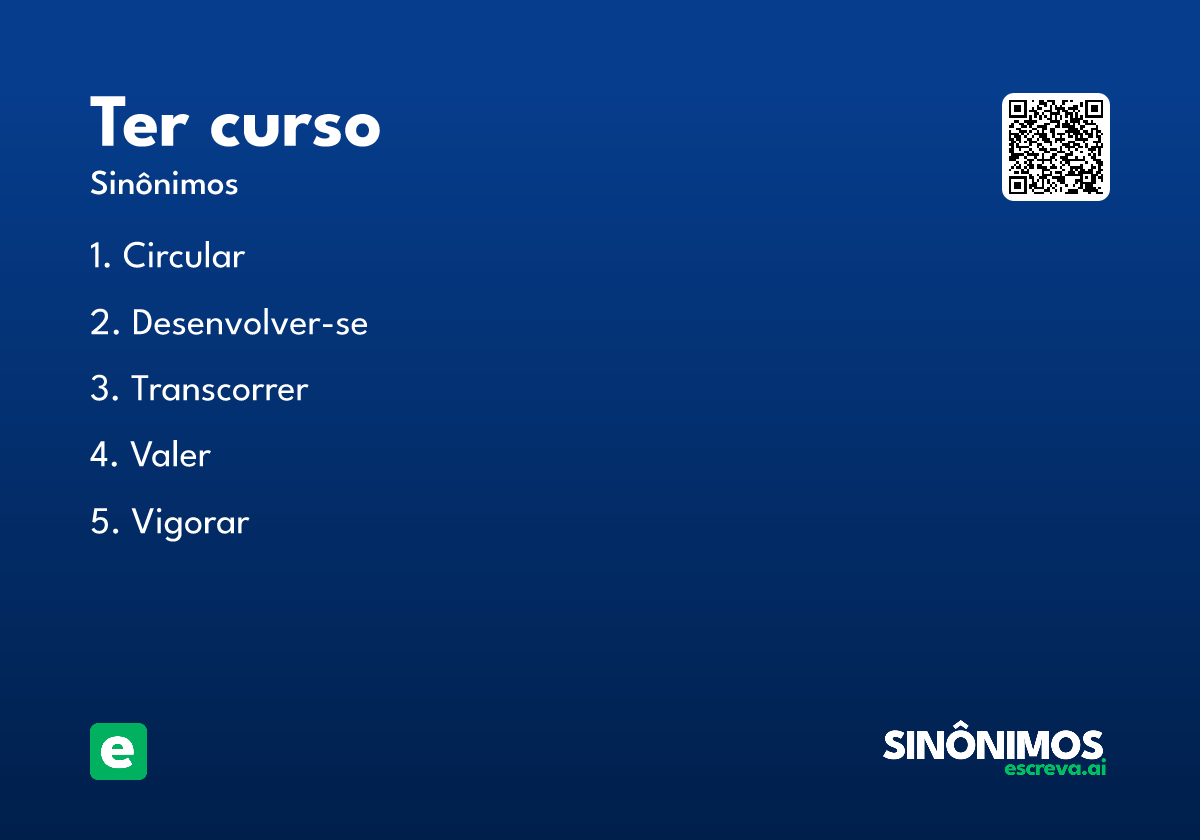 ter curso