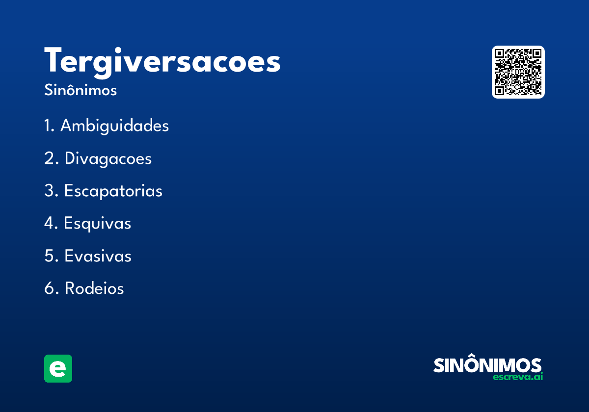 tergiversacoes