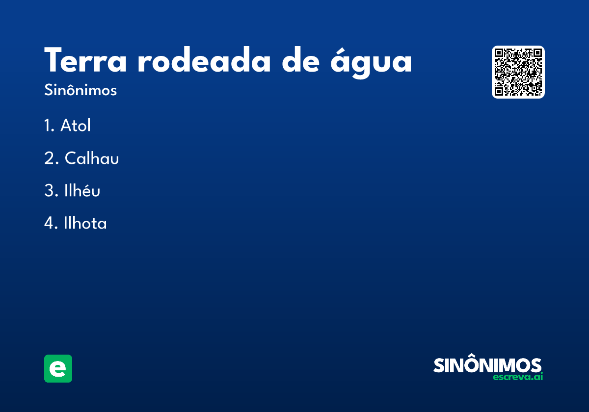 terra rodeada de água