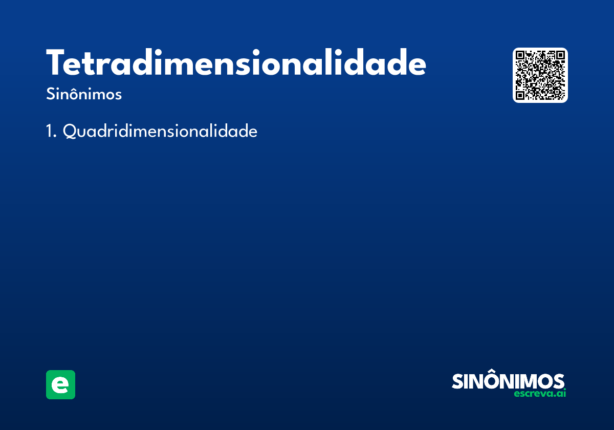 tetradimensionalidade