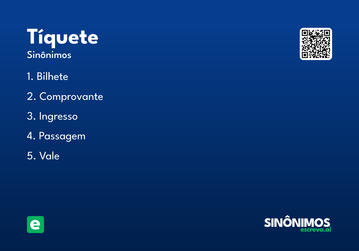 tíquete
