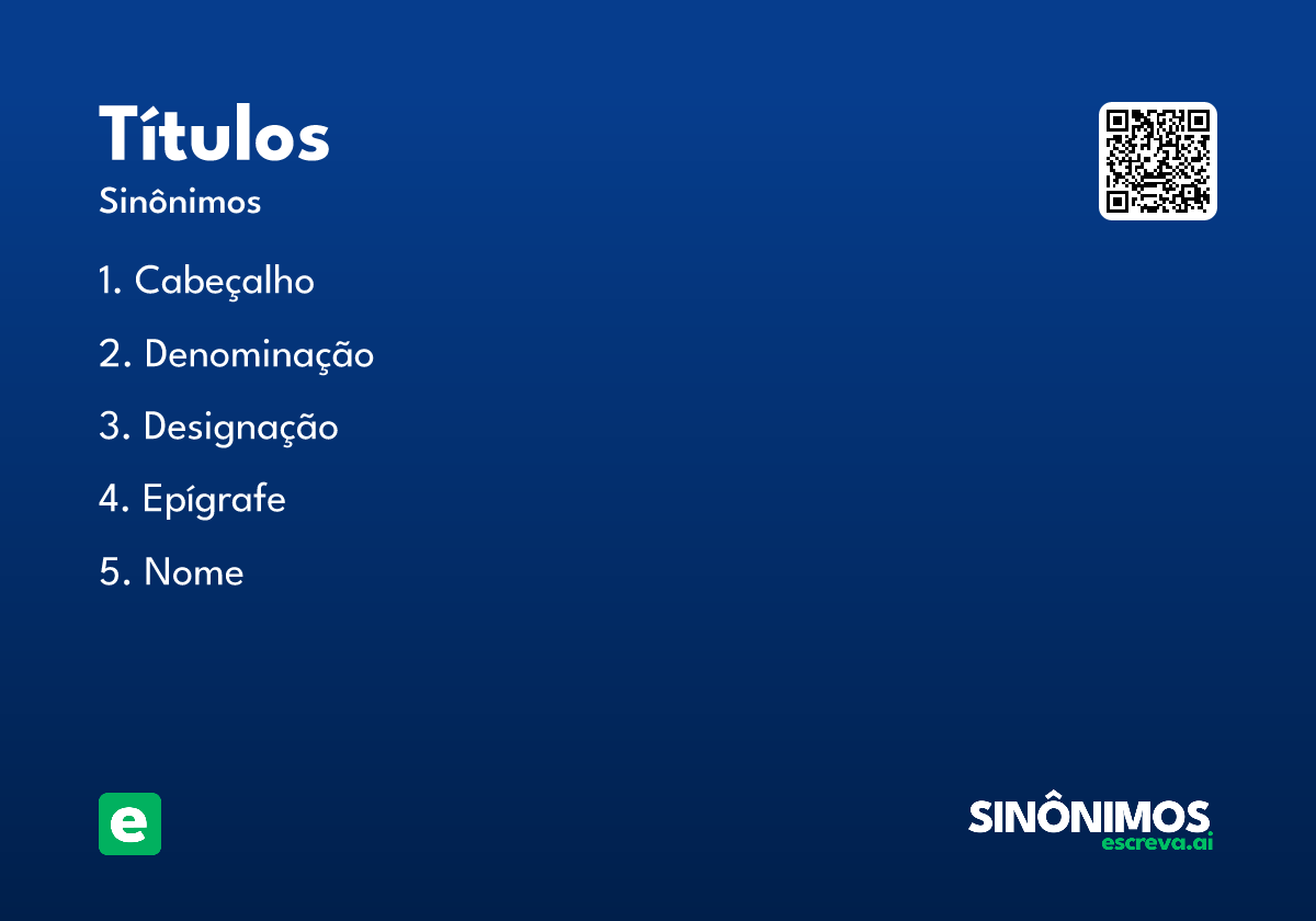 títulos