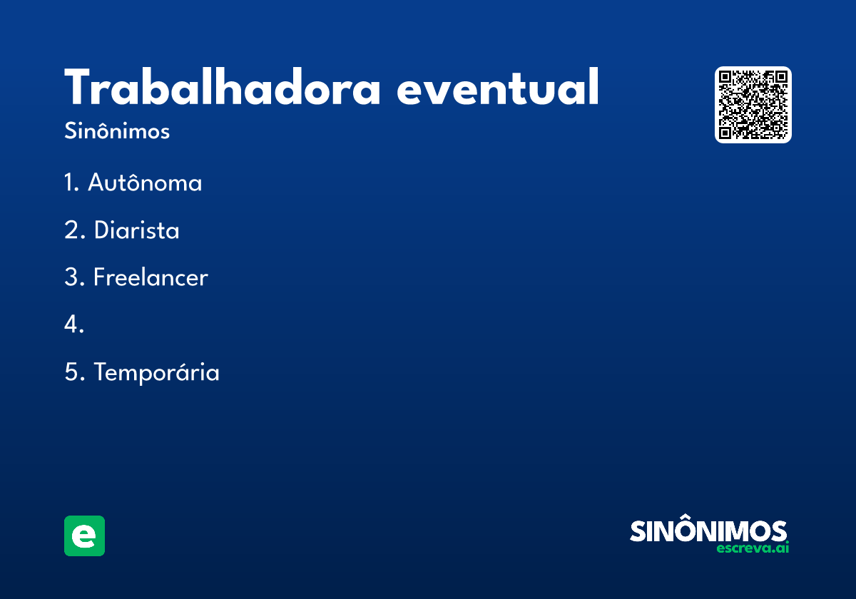 trabalhadora eventual
