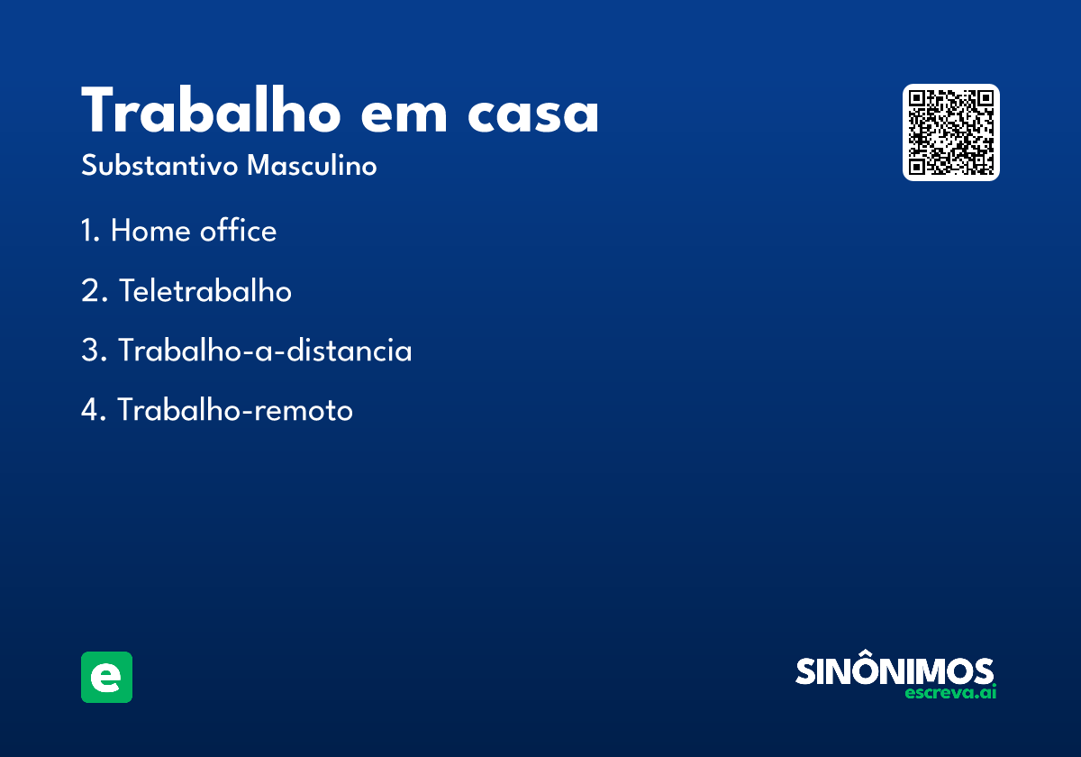 trabalho em casa