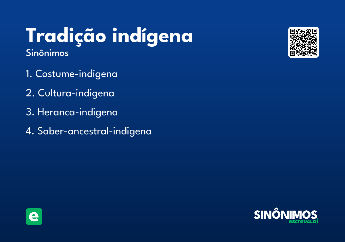 tradição indígena