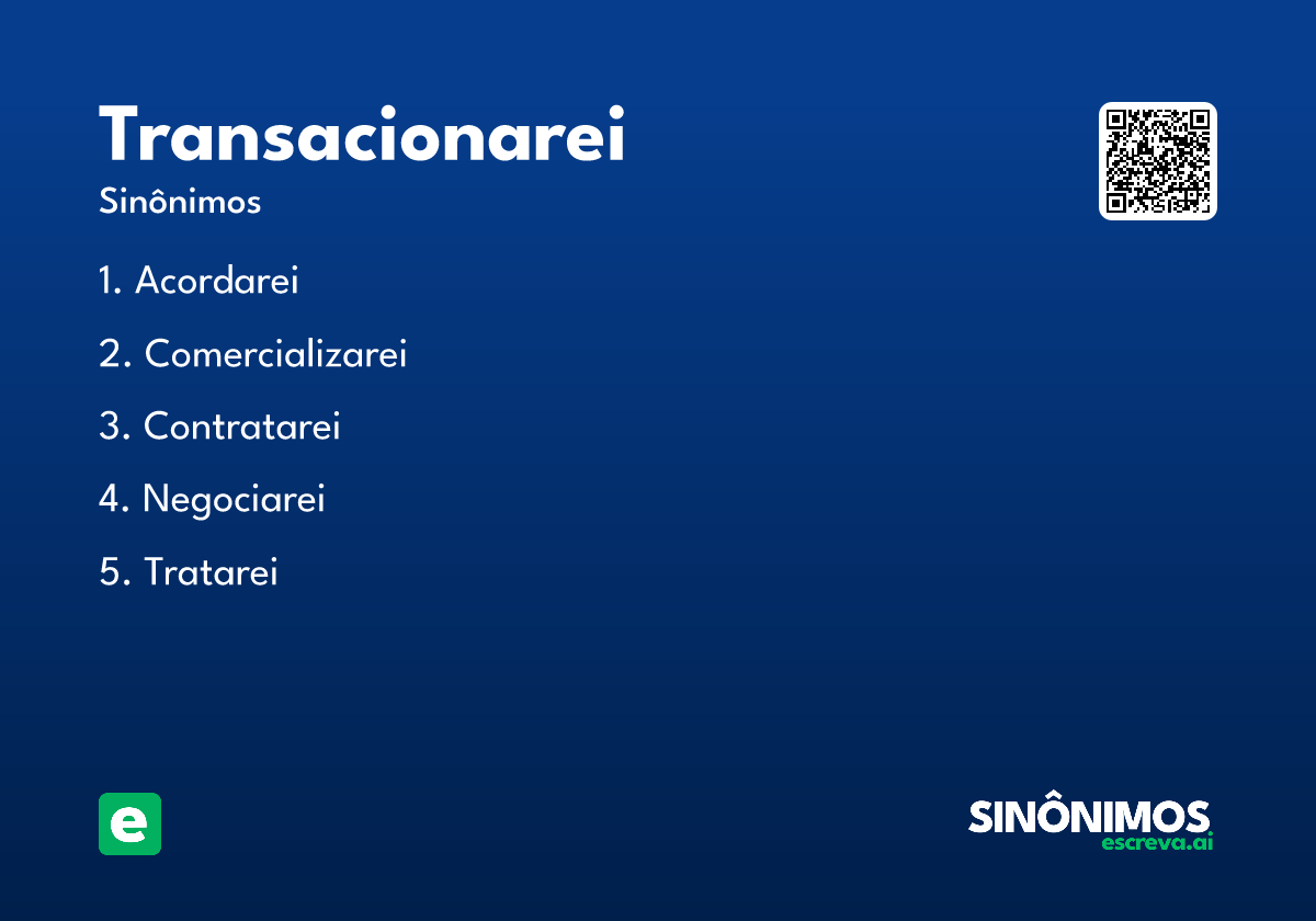 transacionarei