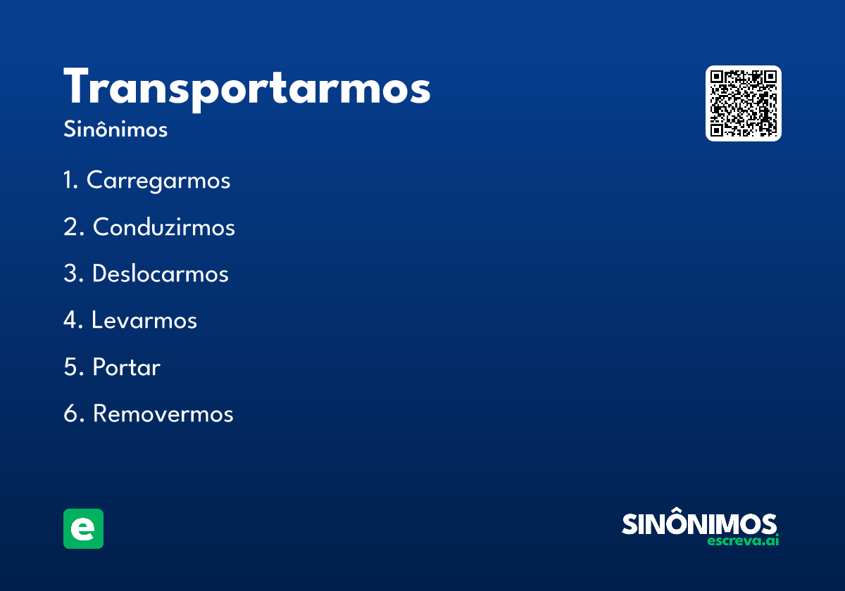 transportarmos