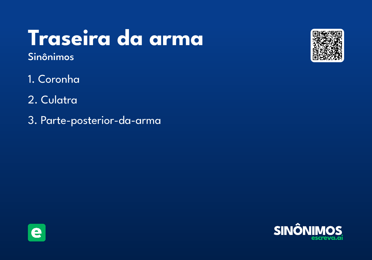 traseira da arma