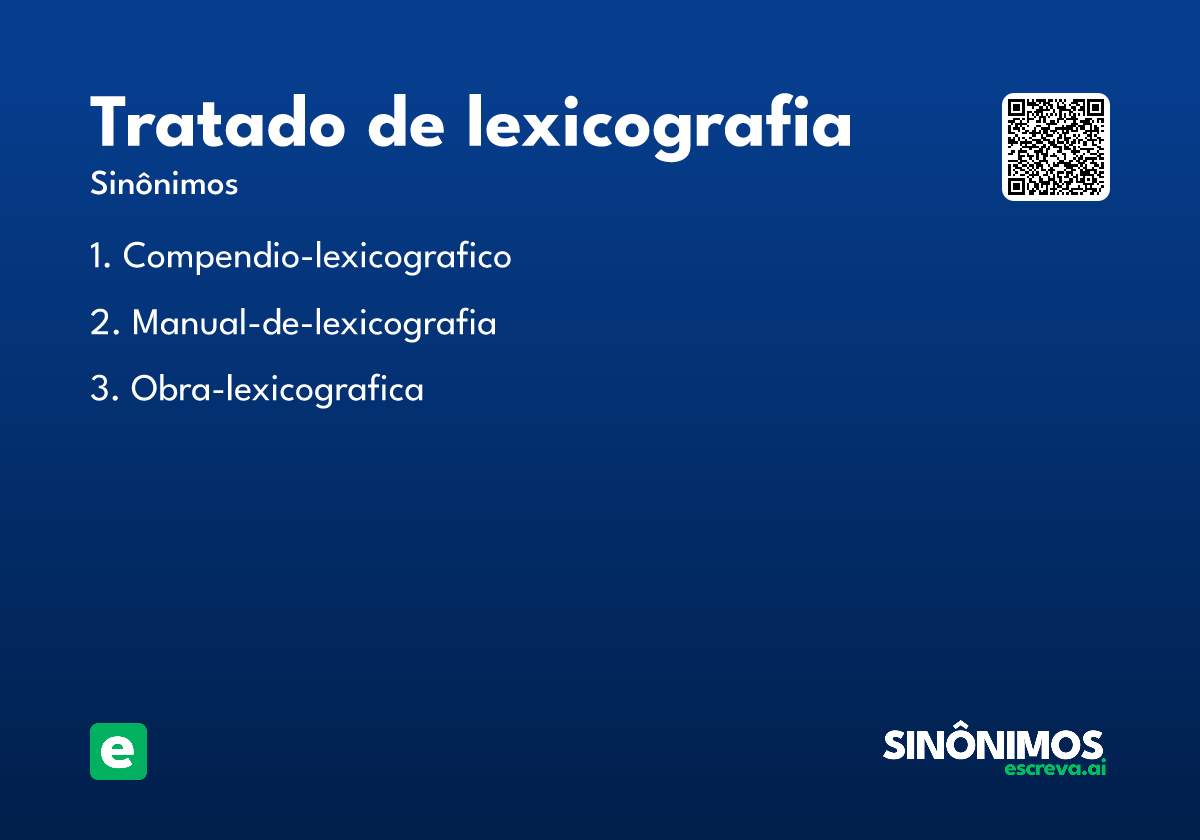 tratado de lexicografia