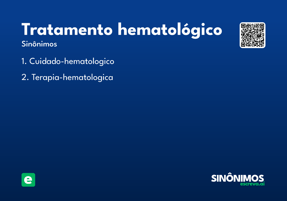 tratamento hematológico