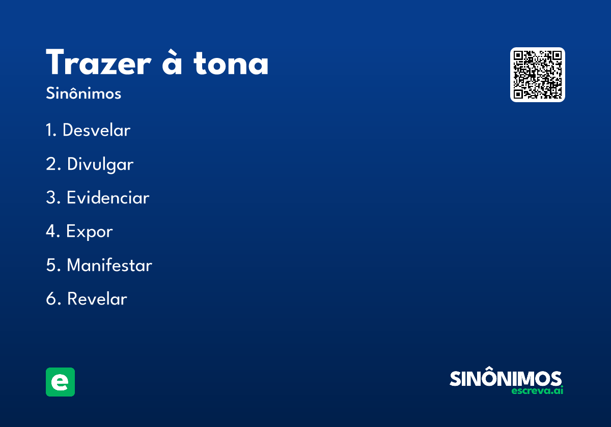 trazer à tona
