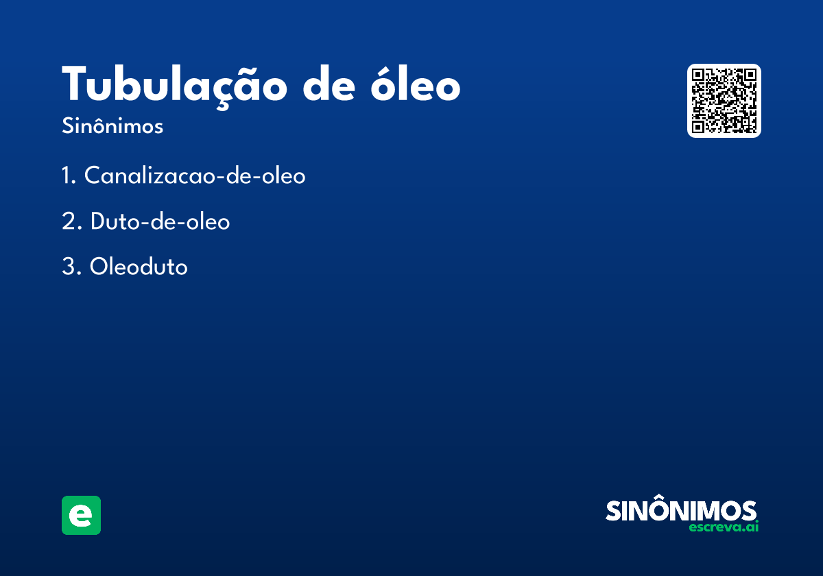tubulação de óleo
