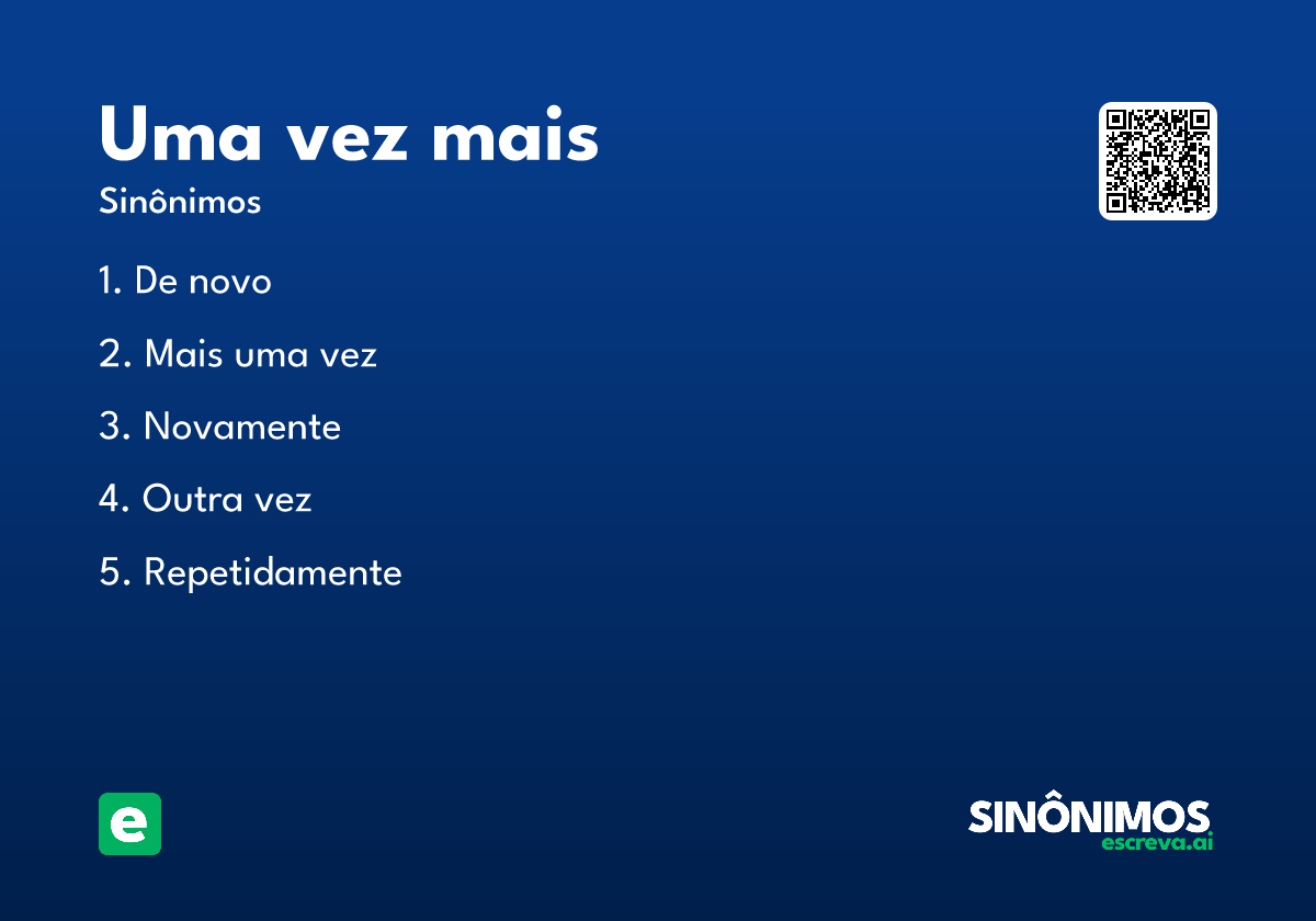 uma vez mais