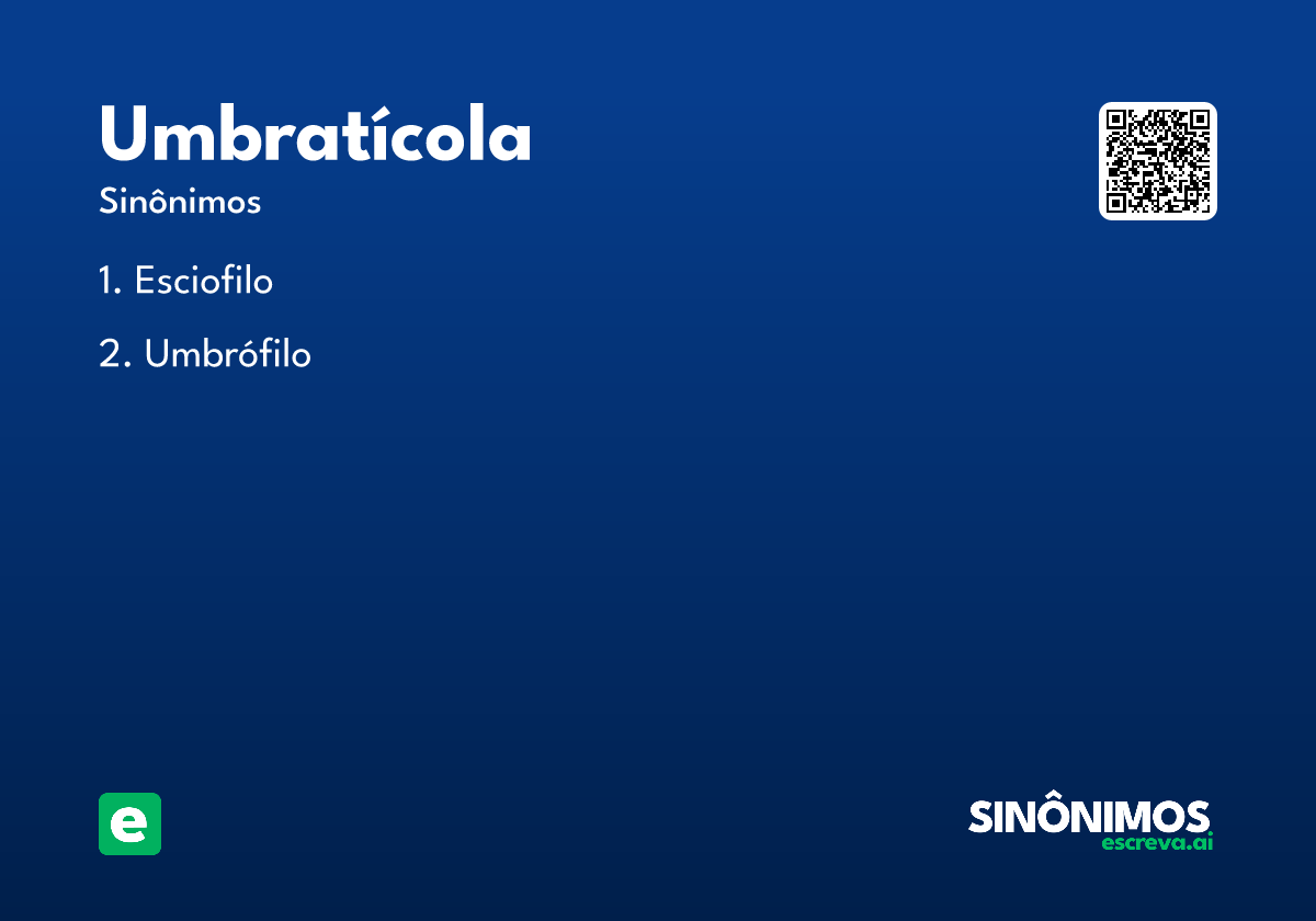umbratícola