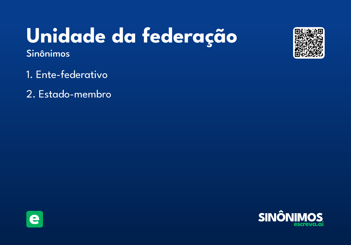 unidade da federação
