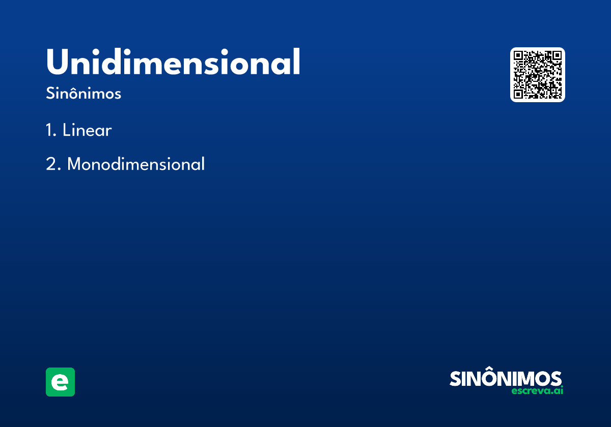 unidimensional
