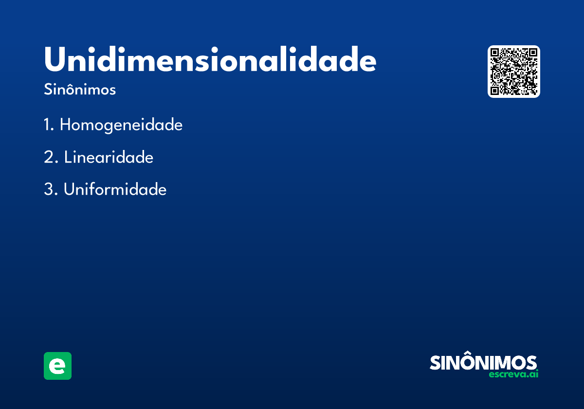 unidimensionalidade