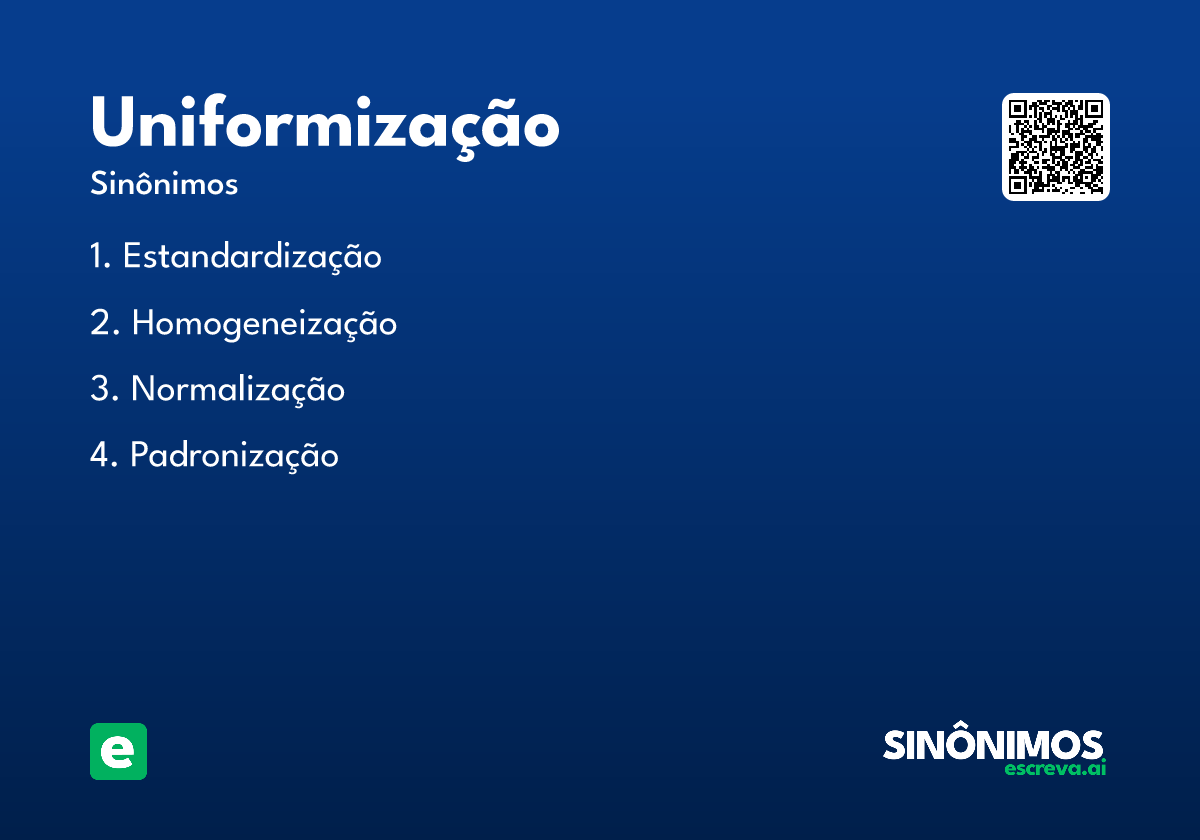 uniformização
