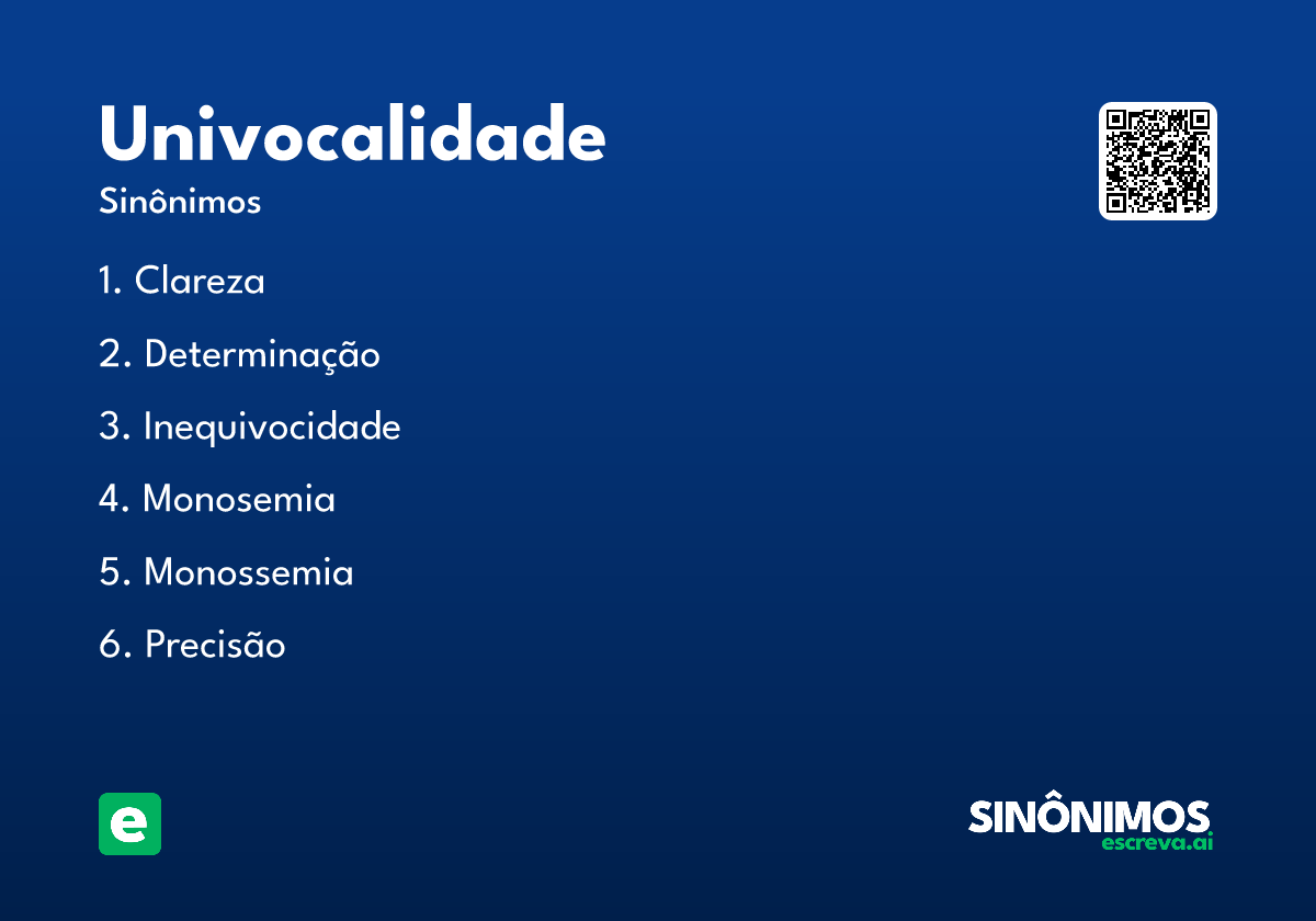univocalidade