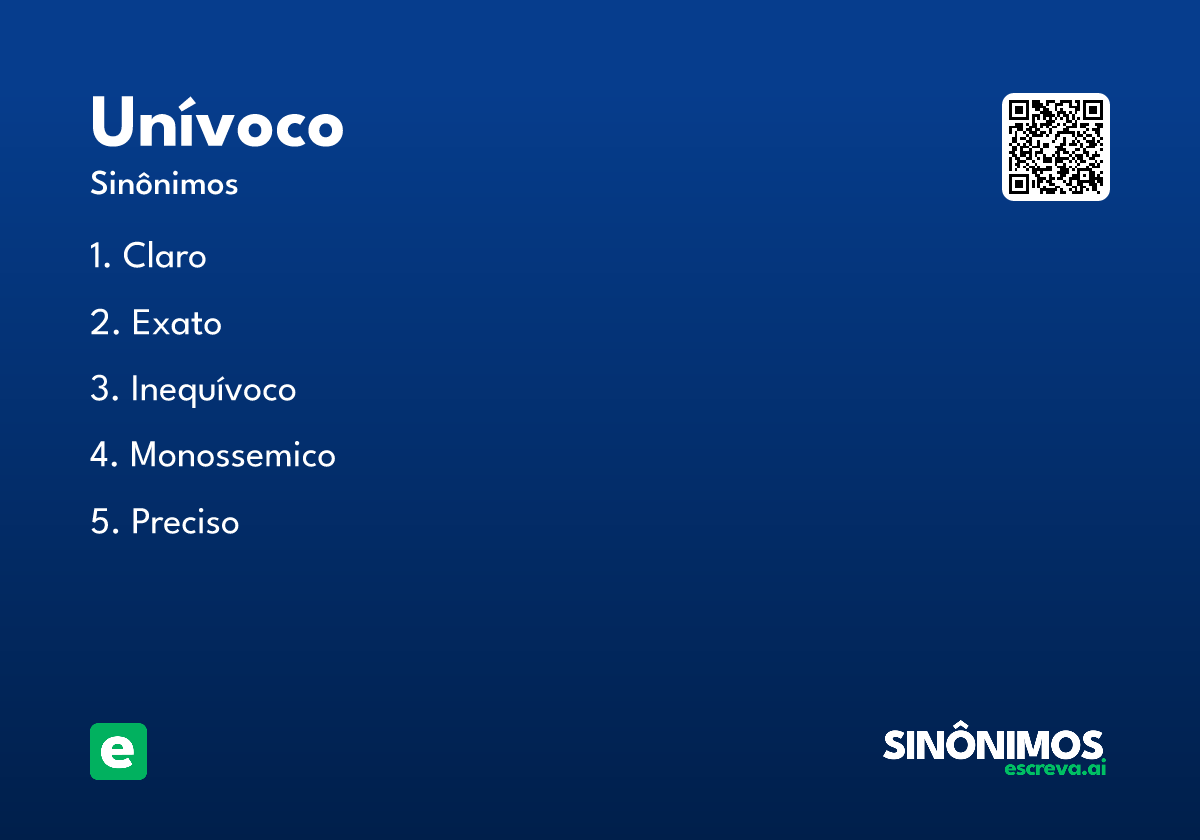 unívoco
