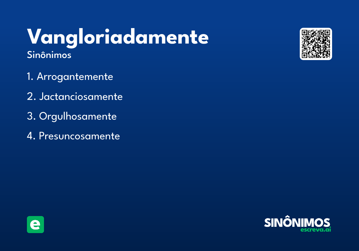 vangloriadamente
