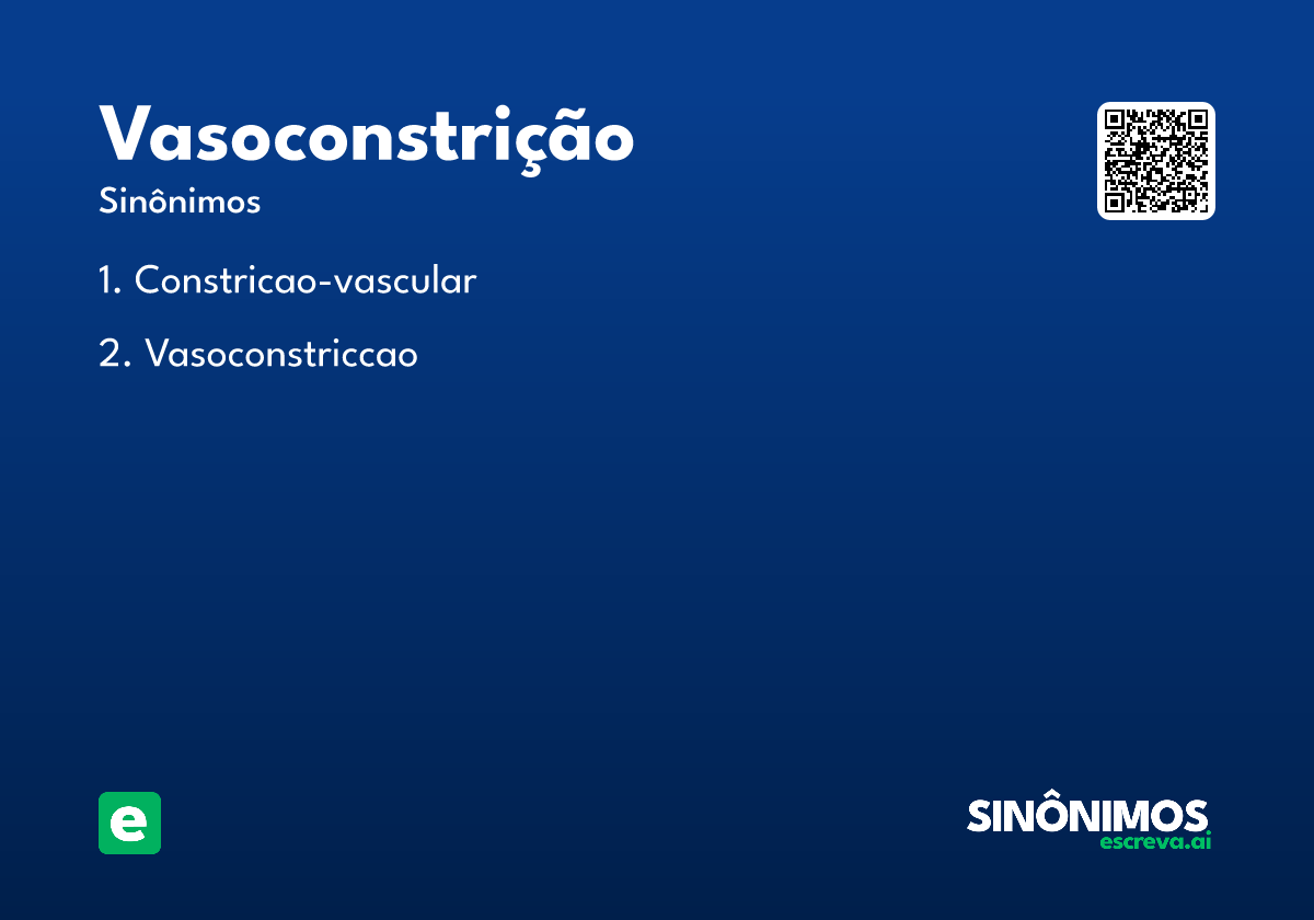 vasoconstrição