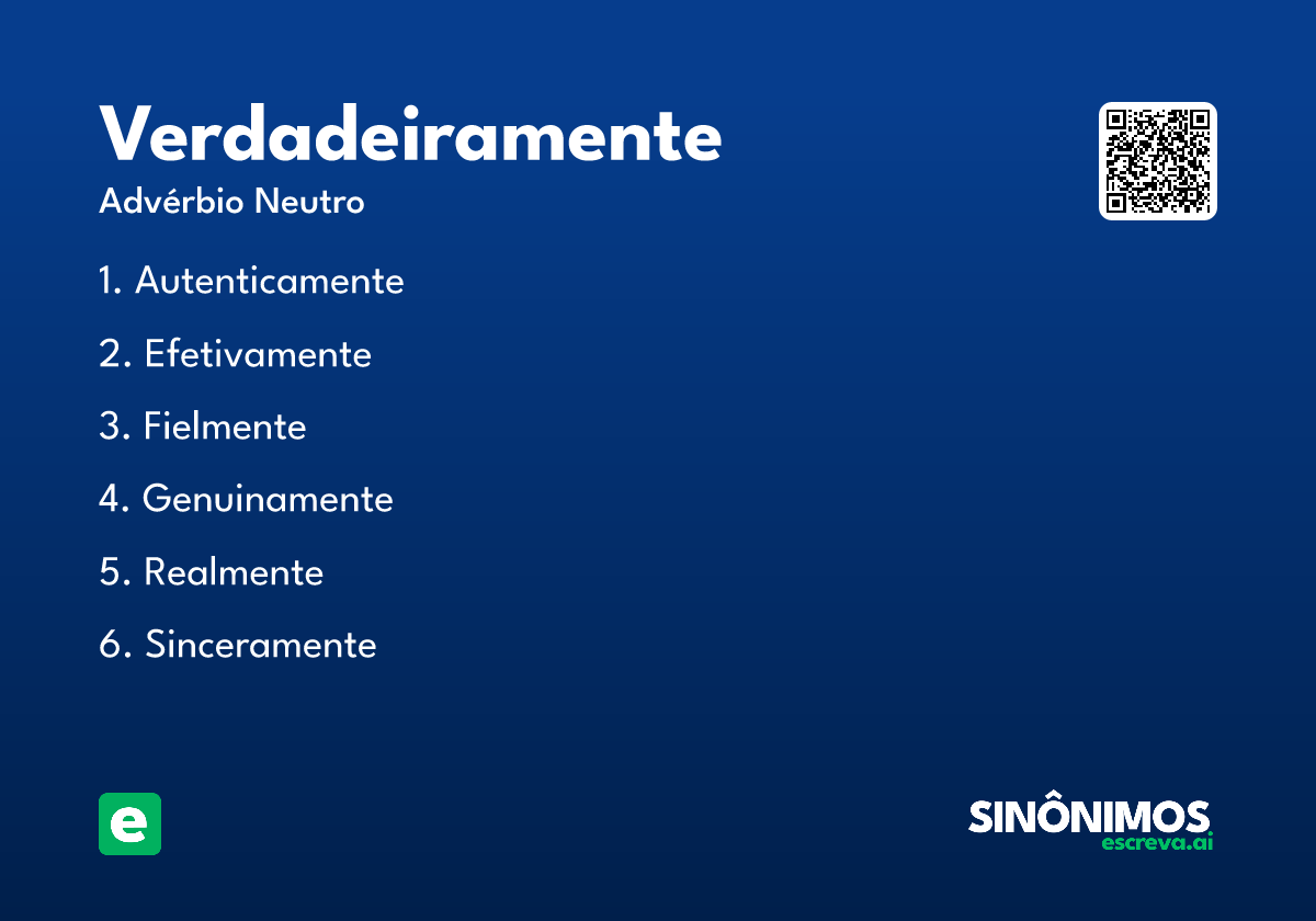 verdadeiramente