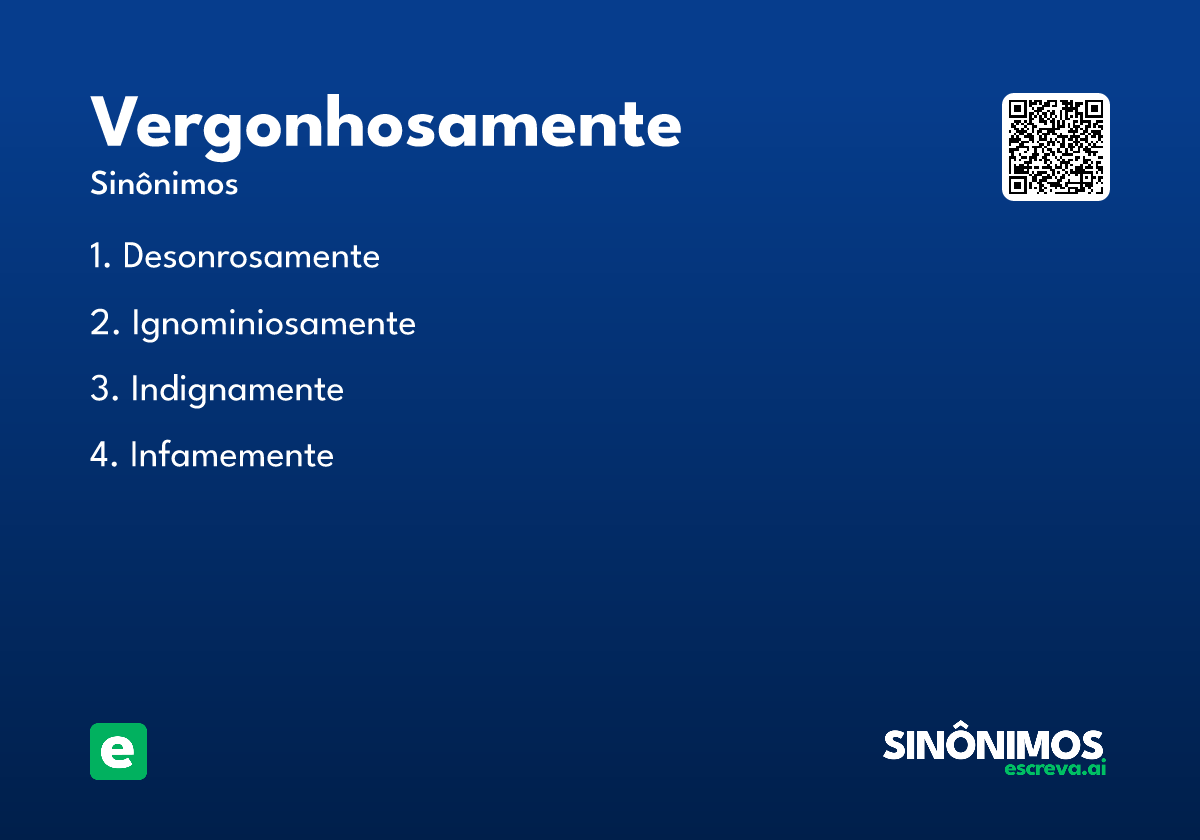 vergonhosamente