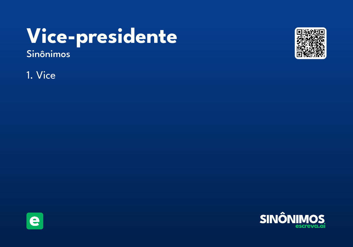 vice-presidente