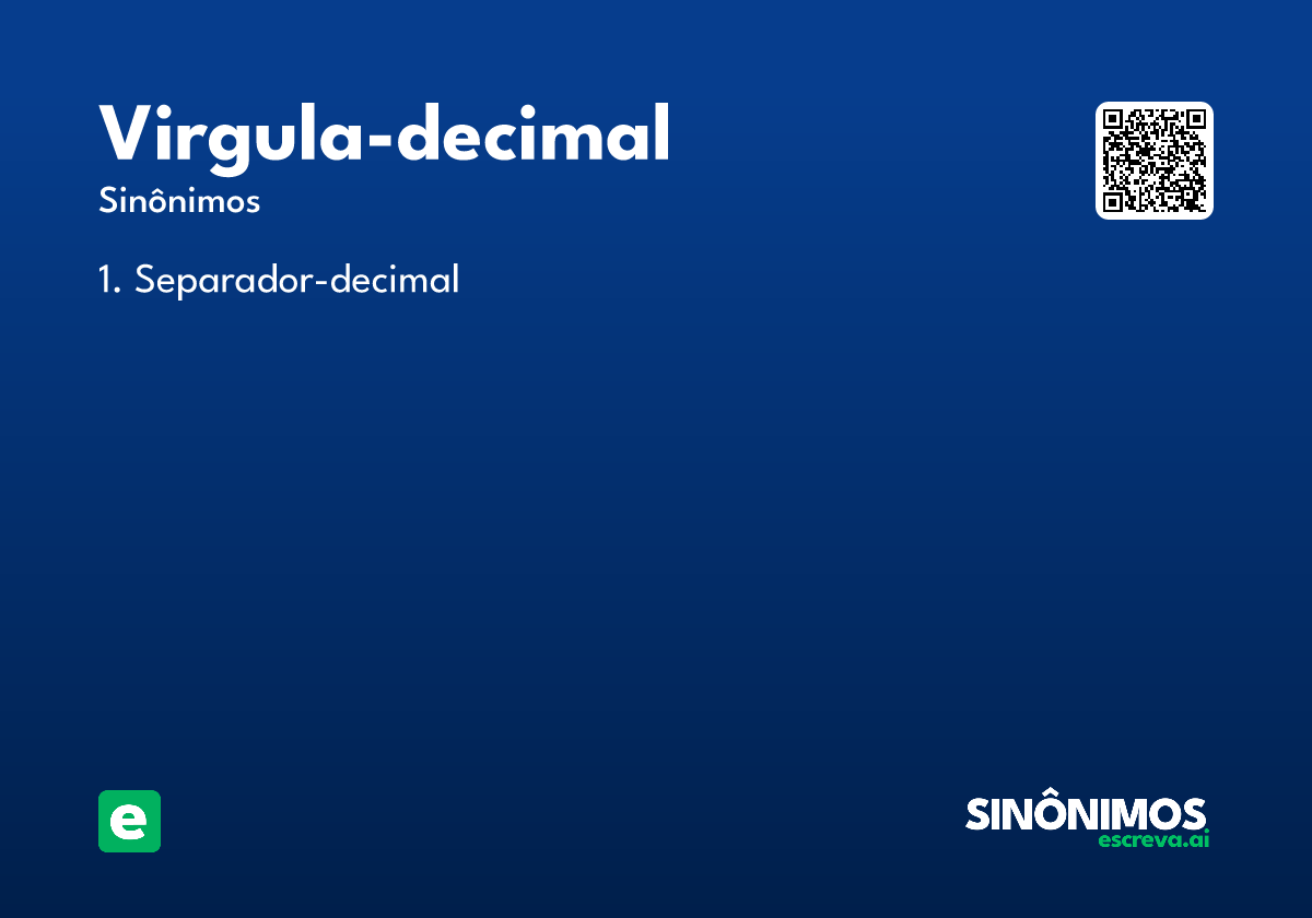 virgula-decimal