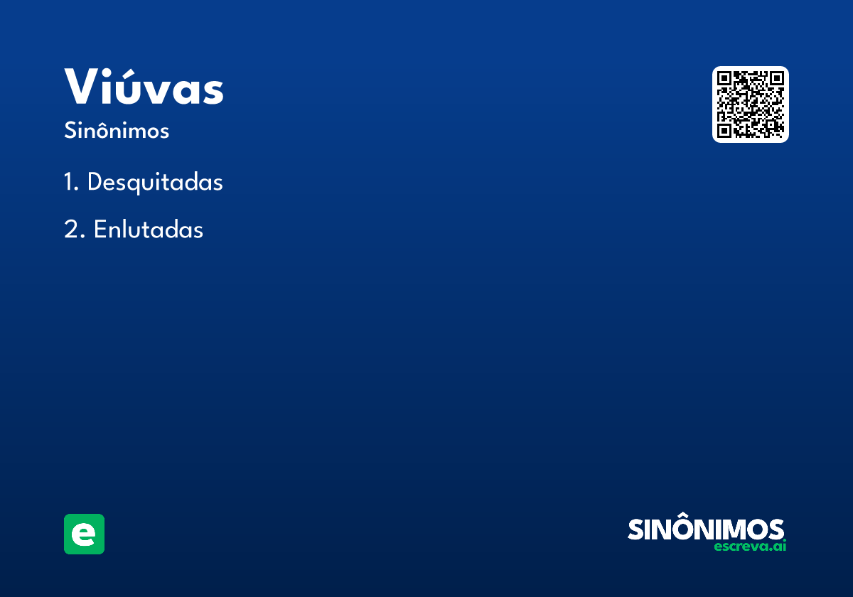 viúvas