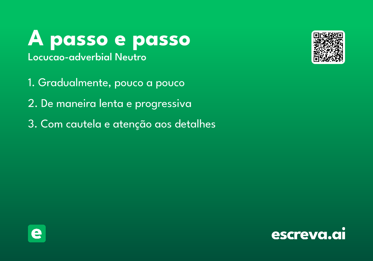 a passo e passo
