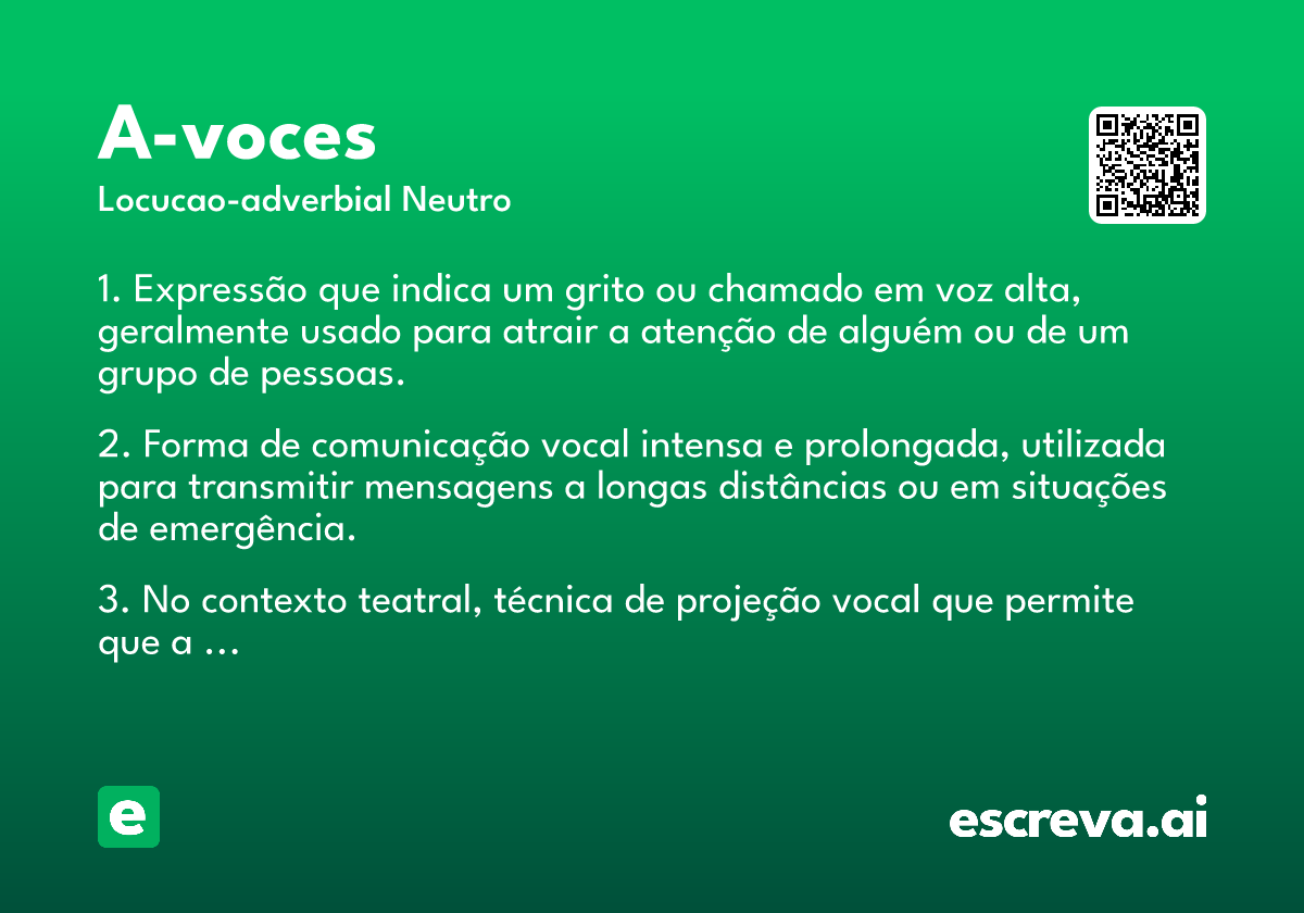 a-voces