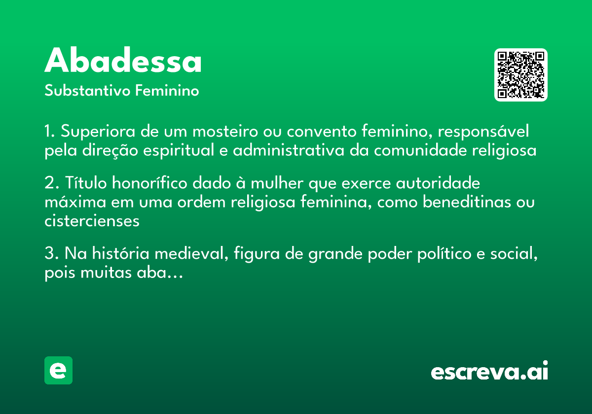 abadessa