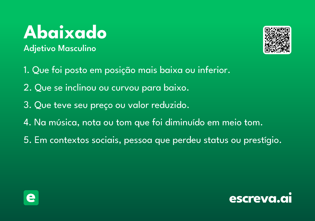 abaixado