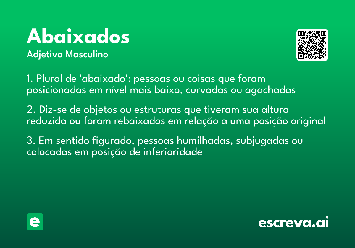 abaixados