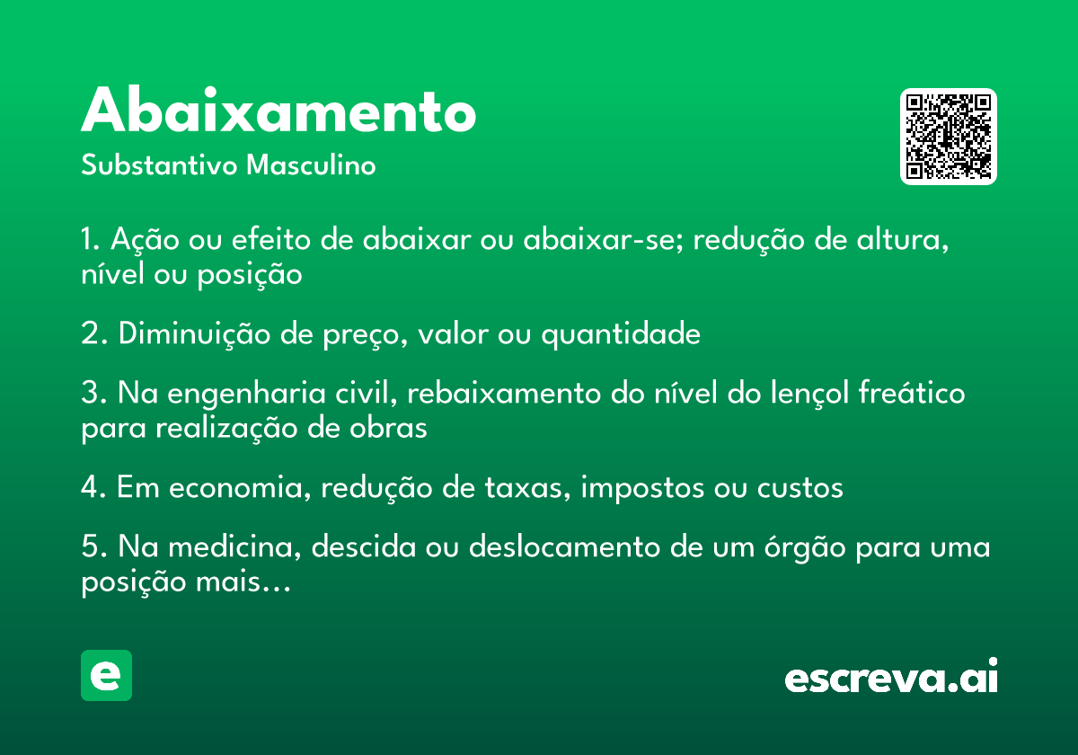 abaixamento