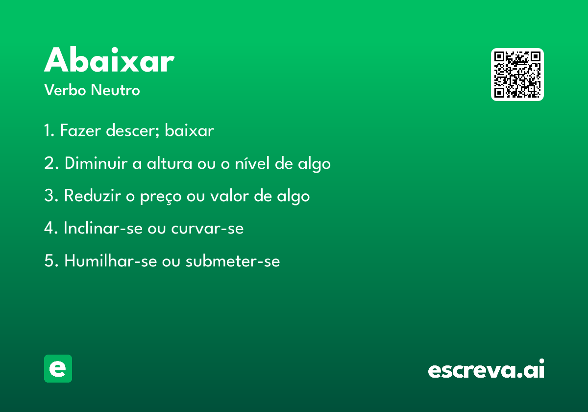abaixar