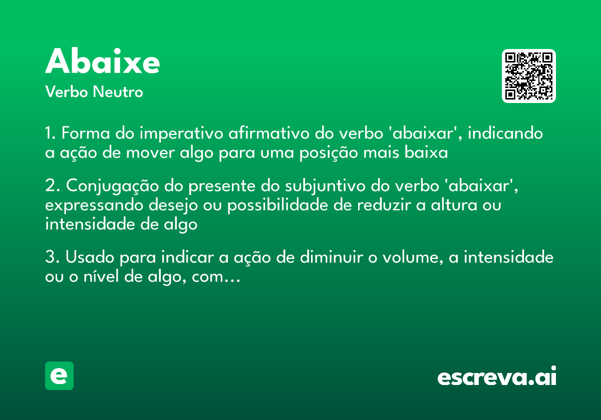 abaixe